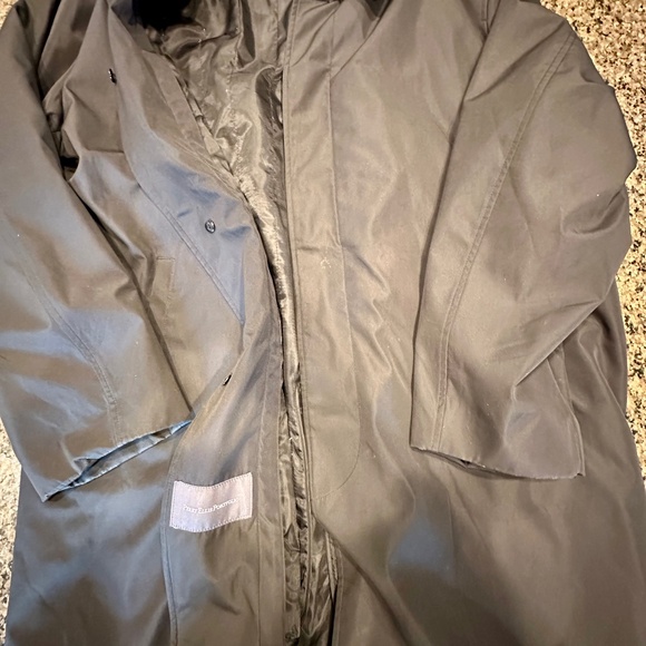 Men’s Perry Ellis Black topcoat 44R - Picture 1 of 2